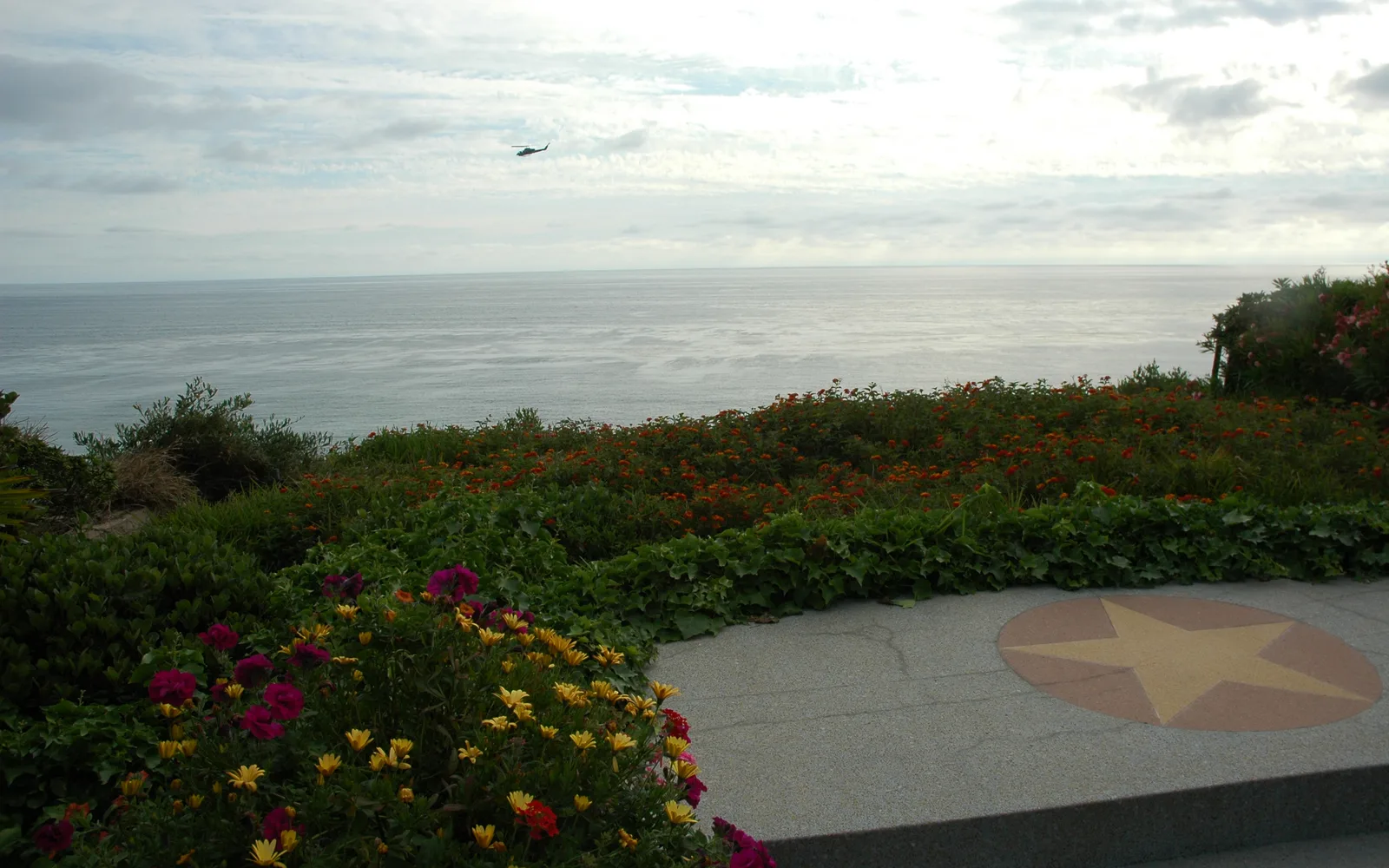 The serene meditation gardens at the Self-Realization Fellowship Hermitage in Encinitas, with lush plantings and peaceful pathways